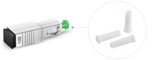 SC/APC Singlemode Fiber Optic Attenuator