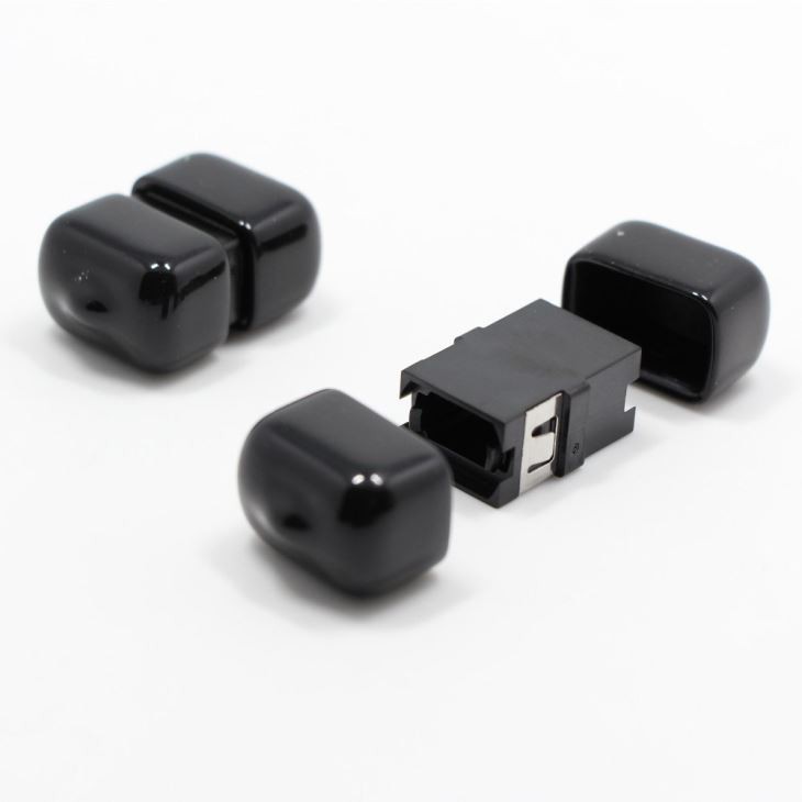 MTP/MPO Black Fiber Optic Adapter